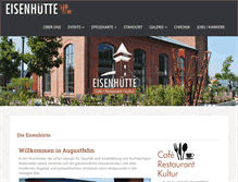 Tablet Screenshot of eisenhuette.com